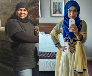 My before and after pictures